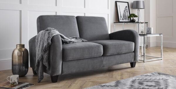 Vivo 3 Seater Sofa in Dusk Grey Chenille - Image 2