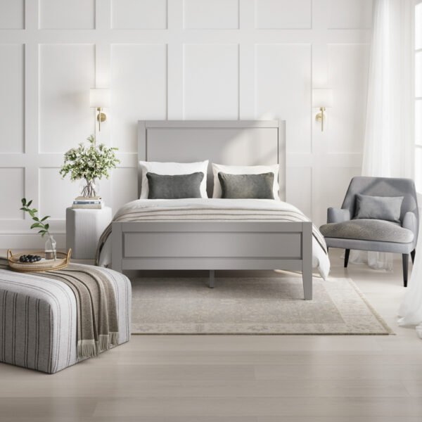 Bay Grey Double Bed - Image 2