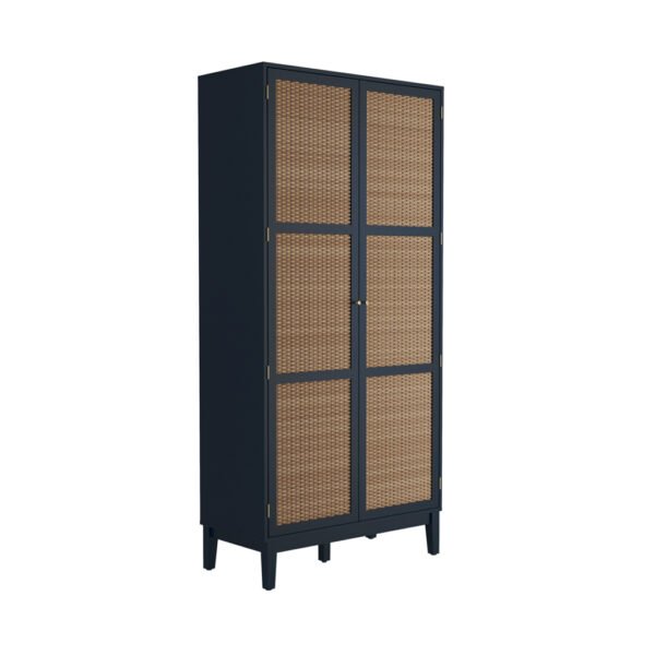 Bordeaux Berlin Blue 2 Door Wardrobe - Image 3