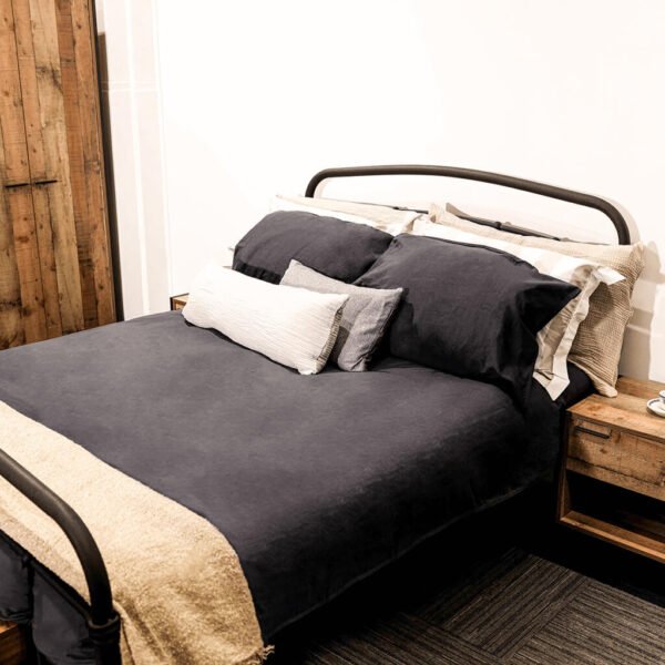 Halston Black Double Bed - Image 2