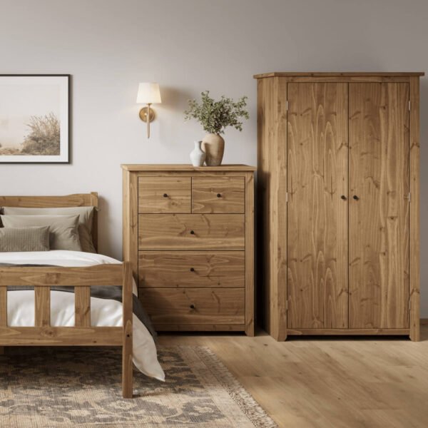 Havana Pine 2 Door Wardrobe - Image 2