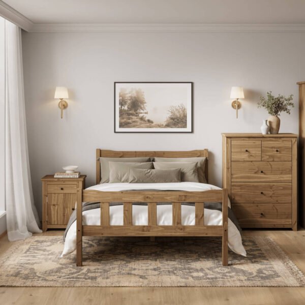 Havana Pine Bedside Cabinet - Image 2